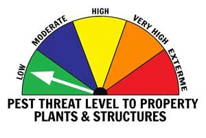Property Threat Level for this Pest - LOW